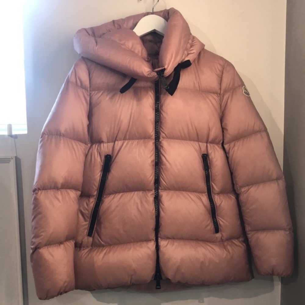 Moncler Serin Pink Quilted Down Jacket